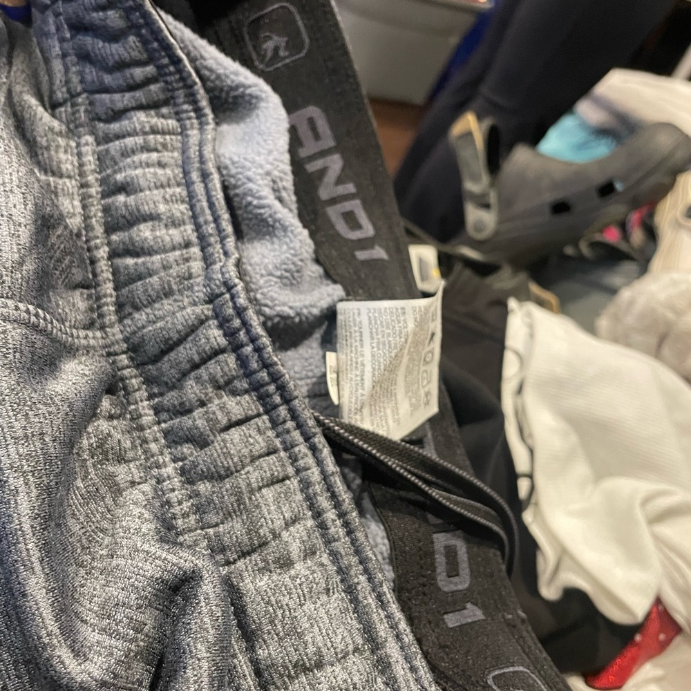 AND1 Charcoal Gray Athletic Shorts